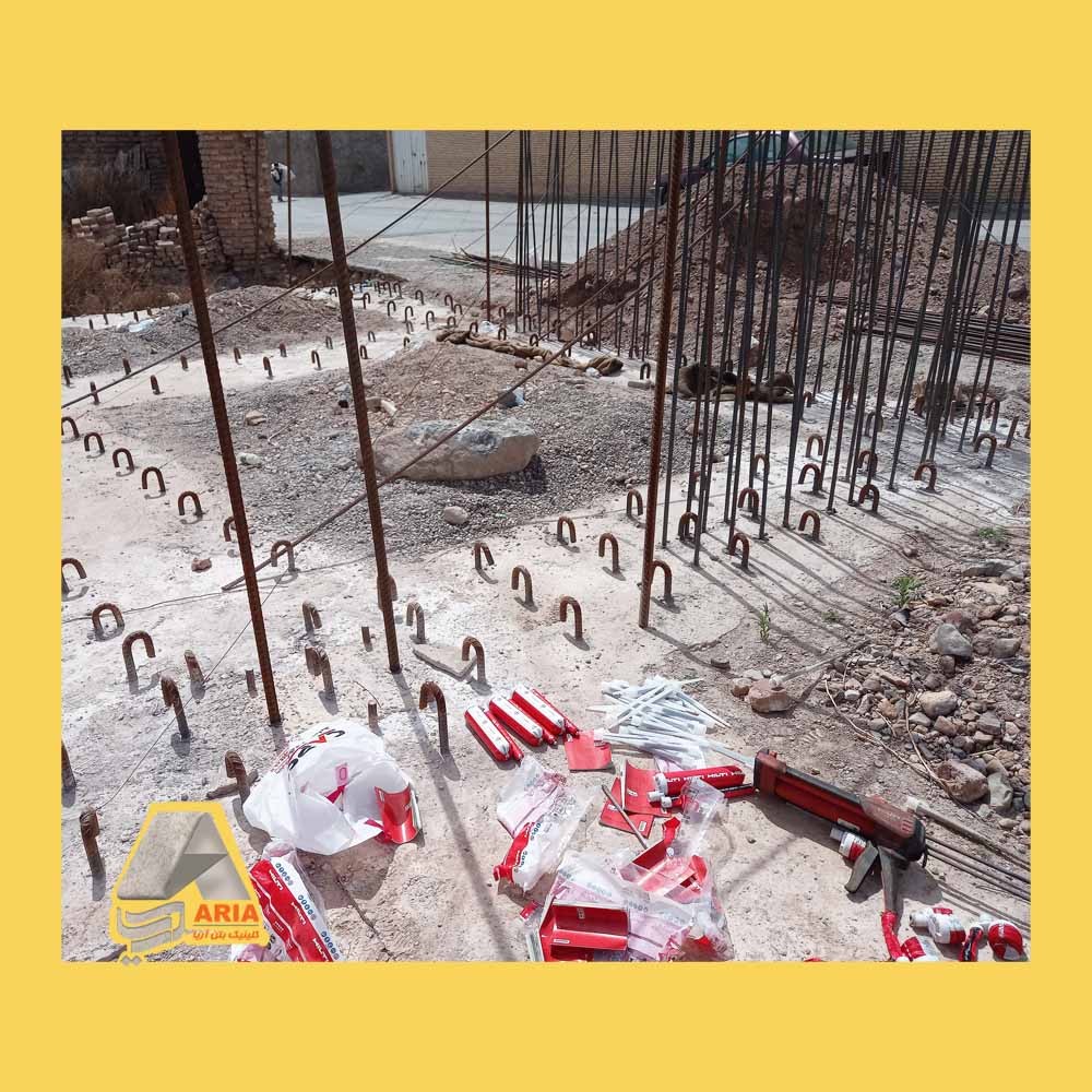 کاشت میلگرد دیوار برشی کرمان